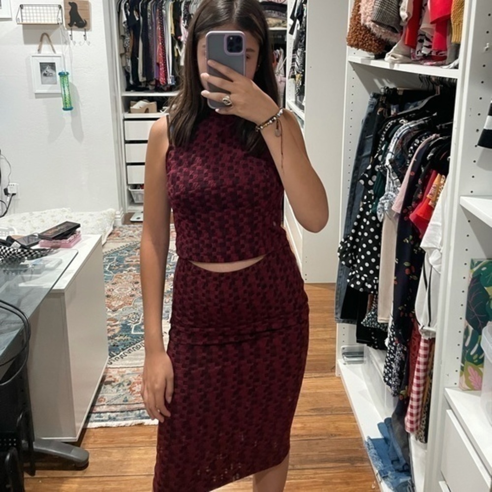 Two piece sweater midi skirt set​ - Picture 3 of 7